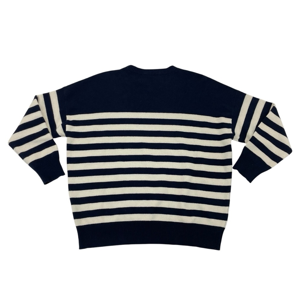 Saint Laurent Cashmere Crew Sweater XL Navy/White - Picture 16 of 16